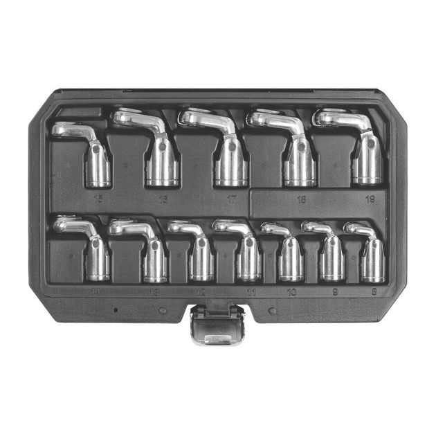 Ключі торцеві на шарнірі YATO, 3/8", М8-19, 12 шт, фото  | SNABZHENIE.com.ua