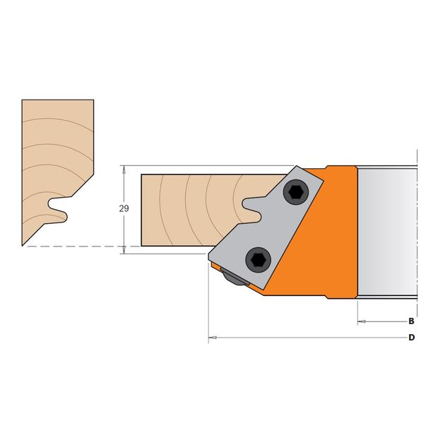 Фреза для сращування кутових з'єднань 150 x 26 мм, посадочне 50 мм CMT (694.011.50), фото , зображення 2 | SNABZHENIE.com.ua
