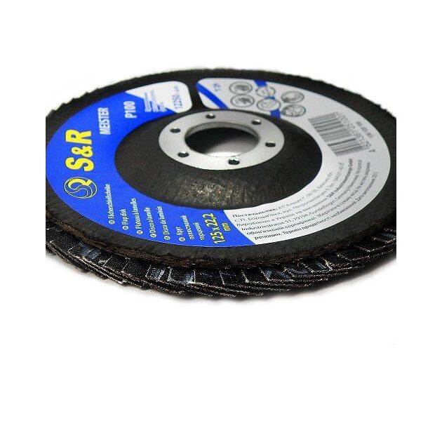 Круг зачистной лепестковый S&R Meister 125x22.2, Z100, фото , зображення 5 | SNABZHENIE.com.ua Круг зачистной лепестковый S&R Meister 125x22.2, Z100, фото , зображення 5 | SNABZHENIE.com.ua