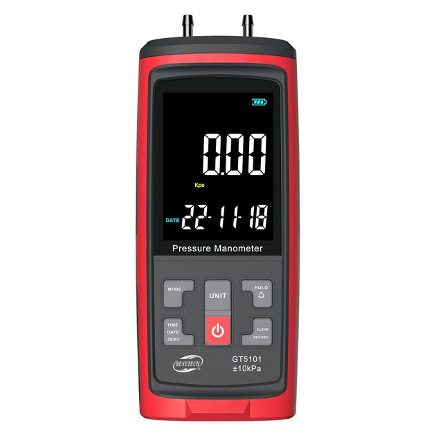 Цифровой дифманометр USB BENETECH GT5101, ±10 кПа, фото  | SNABZHENIE.com.ua