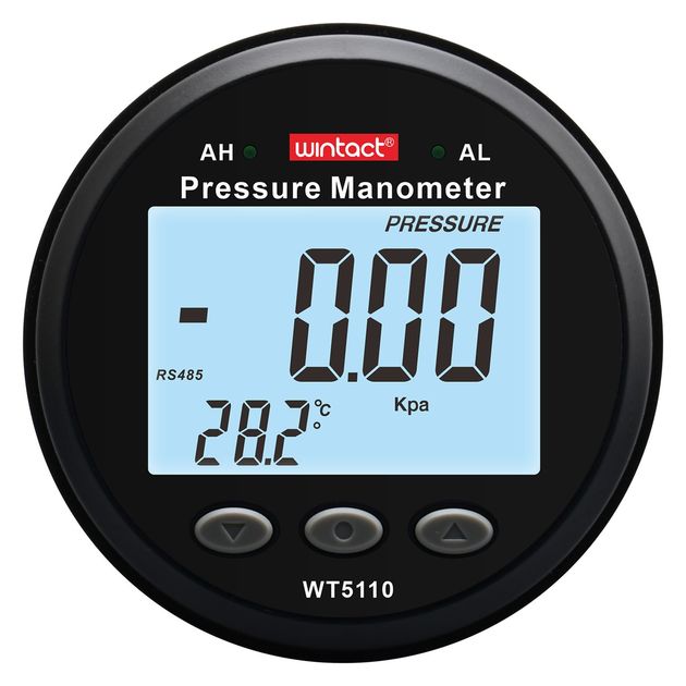 Цифровой дифференциальный манометр WINTACT WT5110, RS485, ±50 кПа, фото  | SNABZHENIE.com.ua