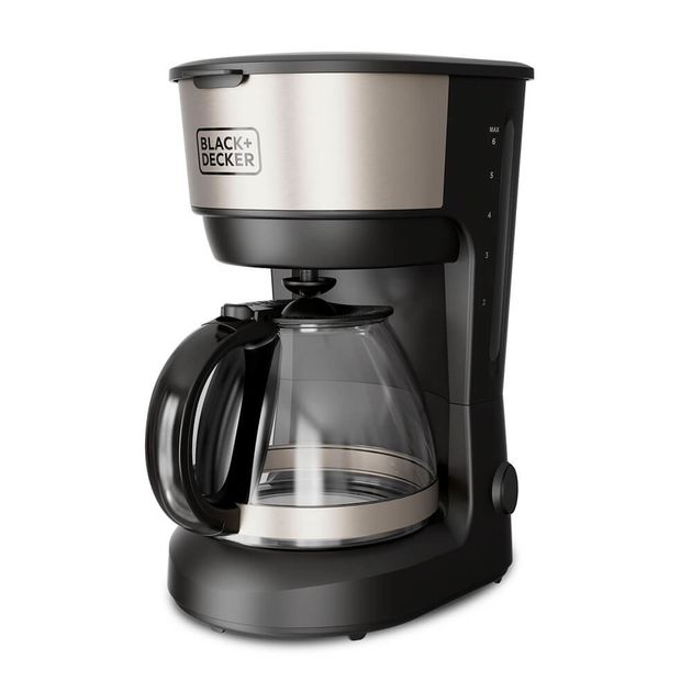 Кофеварка BLACK+DECKER BXCO600E 600 Вт, 12 чашек, черная, фото  | SNABZHENIE.com.ua