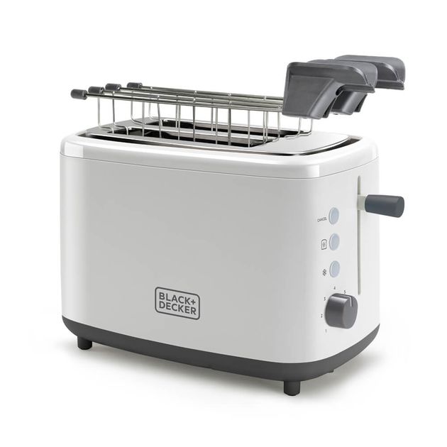 Тостер BLACK+DECKER BXTOA820E 2-слотовый с поддоном, черный, фото  | SNABZHENIE.com.ua