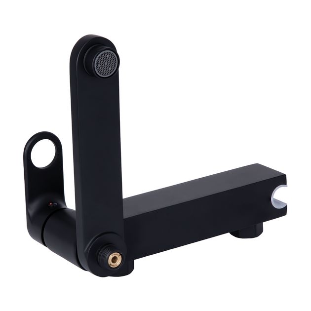Смеситель для ванны Qtap Jay с душевым гарнитуром Black Matt, фото , изображение 7 | SNABZHENIE.com.ua Смеситель для ванны Qtap Jay с душевым гарнитуром Black Matt, фото , изображение 7 | SNABZHENIE.com.ua