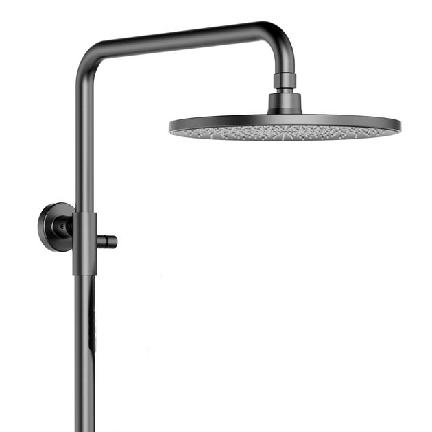 Душевая система для душа Qtap Slavonice на два потребителя QTSLA110GMB45913 Gunmetal Black PVD, фото , зображення 4 | SNABZHENIE.com.ua Душевая система для душа Qtap Slavonice на два потребителя QTSLA110GMB45913 Gunmetal Black PVD, фото , зображення 4 | SNABZHENIE.com.ua