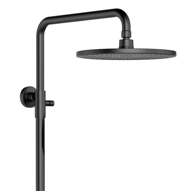 Душевая система для душа Qtap Slavonice на два потребителя QTSLA110BLM45914 Black Matt, фото , зображення 4 | SNABZHENIE.com.ua