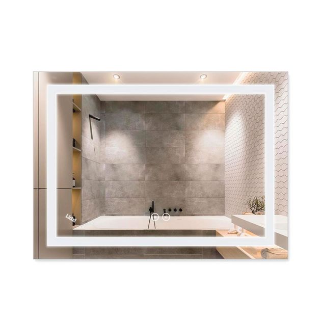 Зеркало Lidz Kubis 600x800 с LED, антизапотеванием и диммером, фото  | SNABZHENIE.com.ua