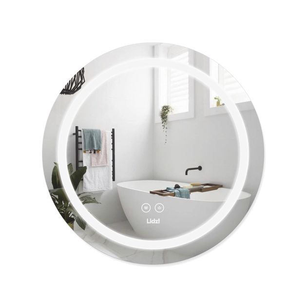 Зеркало Lidz Aria R800 LED с антизапотеванием и диммером, фото  | SNABZHENIE.com.ua