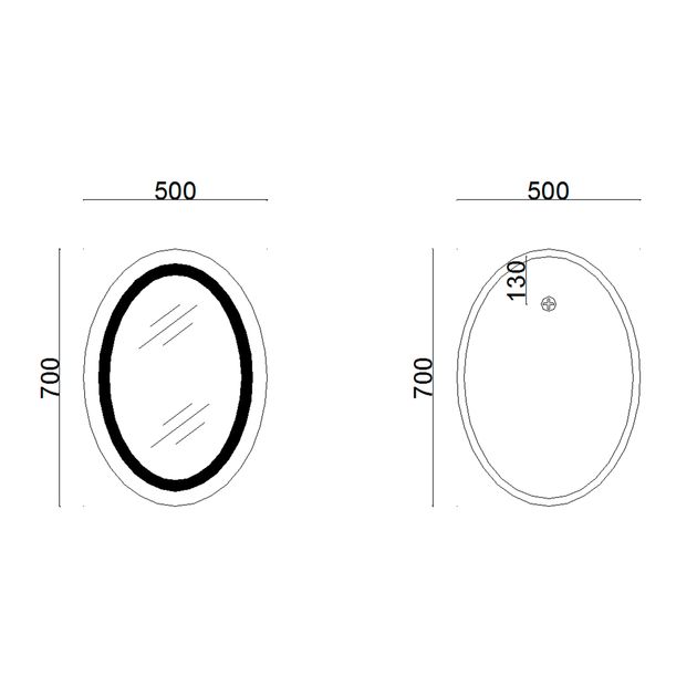 Зеркало Lidz Vida 700х500 с LED-подсветкой Touch, с антизапотеванием, с диммером, рег. яркости LD78LF5070, фото , зображення 2 | SNABZHENIE.com.ua Зеркало Lidz Vida 700х500 с LED-подсветкой Touch, с антизапотеванием, с диммером, рег. яркости LD78LF5070, фото , зображення 2 | SNABZHENIE.com.ua
