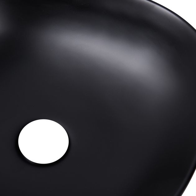 Раковина-чаша Qtap Kolibri 410x410x150 Matt black QT10112144MBMB, фото , зображення 4 | SNABZHENIE.com.ua Раковина-чаша Qtap Kolibri 410x410x150 Matt black QT10112144MBMB, фото , зображення 4 | SNABZHENIE.com.ua