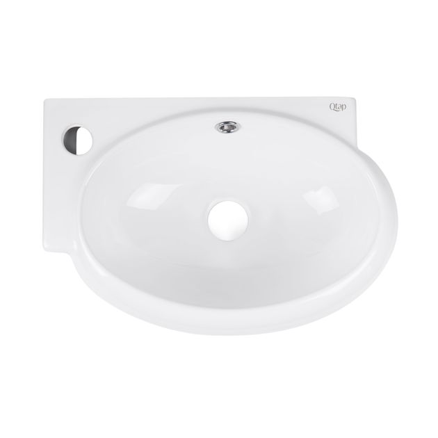 Раковина Qtap Leo 430x290x140 белая QT11115011LW, фото  | SNABZHENIE.com.ua