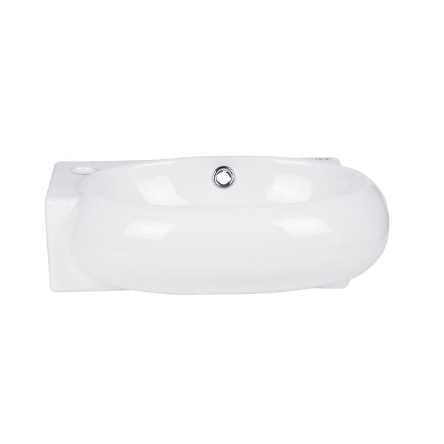 Раковина Qtap Leo 430x290x140 белая QT11115011LW, фото , изображение 3 | SNABZHENIE.com.ua Раковина Qtap Leo 430x290x140 белая QT11115011LW, фото , изображение 3 | SNABZHENIE.com.ua