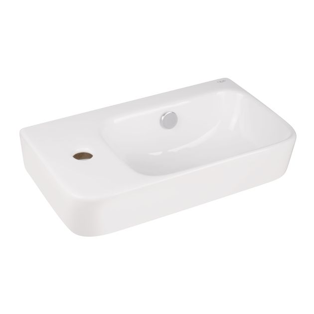 Раковина Qtap Tern 450х260х155 White QT17115117LW, фото , зображення 4 | SNABZHENIE.com.ua Раковина Qtap Tern 450х260х155 White QT17115117LW, фото , зображення 4 | SNABZHENIE.com.ua