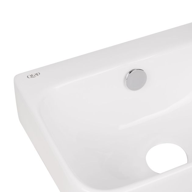 Раковина Qtap Tern 450x260x155 белая QT17115117RW, фото , изображение 5 | SNABZHENIE.com.ua Раковина Qtap Tern 450x260x155 белая QT17115117RW, фото , изображение 5 | SNABZHENIE.com.ua