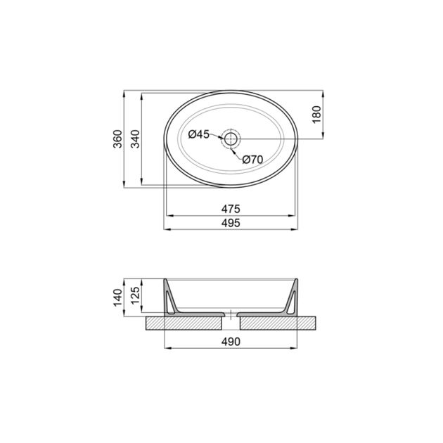 Раковина Qtap Kolibri 500x360x140 белая QT10113054W, фото , изображение 2 | SNABZHENIE.com.ua Раковина Qtap Kolibri 500x360x140 белая QT10113054W, фото , изображение 2 | SNABZHENIE.com.ua