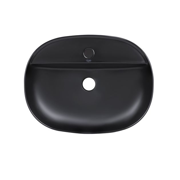 Раковина-чаша Qtap Scorpio 505х385х120 матовый черный QT142202MBMB, фото  | SNABZHENIE.com.ua