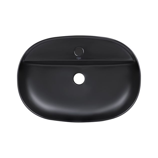 Раковина-чаша Qtap Scorpio 610x400x120 Matt black, фото  | SNABZHENIE.com.ua