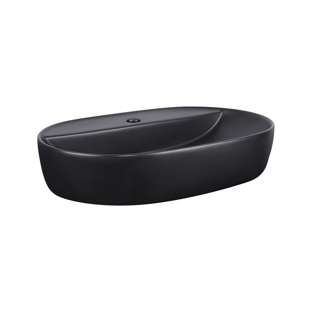 Раковина-чаша Qtap Scorpio 610x400x120 Matt black QT142203MBMB, фото , зображення 4 | SNABZHENIE.com.ua Раковина-чаша Qtap Scorpio 610x400x120 Matt black QT142203MBMB, фото , зображення 4 | SNABZHENIE.com.ua