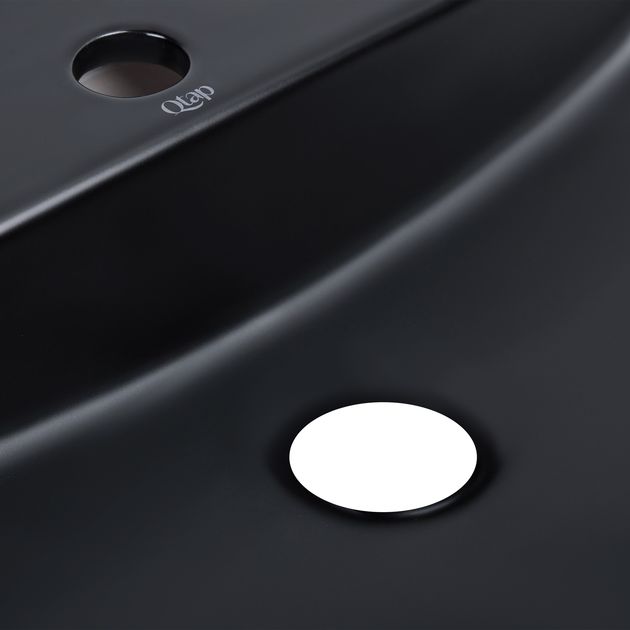 Раковина-чаша Qtap Scorpio 610x400x120 Matt black QT142203MBMB, фото , зображення 5 | SNABZHENIE.com.ua Раковина-чаша Qtap Scorpio 610x400x120 Matt black QT142203MBMB, фото , зображення 5 | SNABZHENIE.com.ua