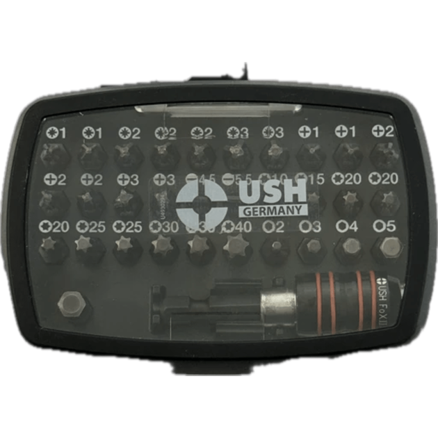 Насадки для викруток Industry USH: 32 эл. с тримачем, PH, PZ, SL, TX, HEX, фото  | SNABZHENIE.com.ua