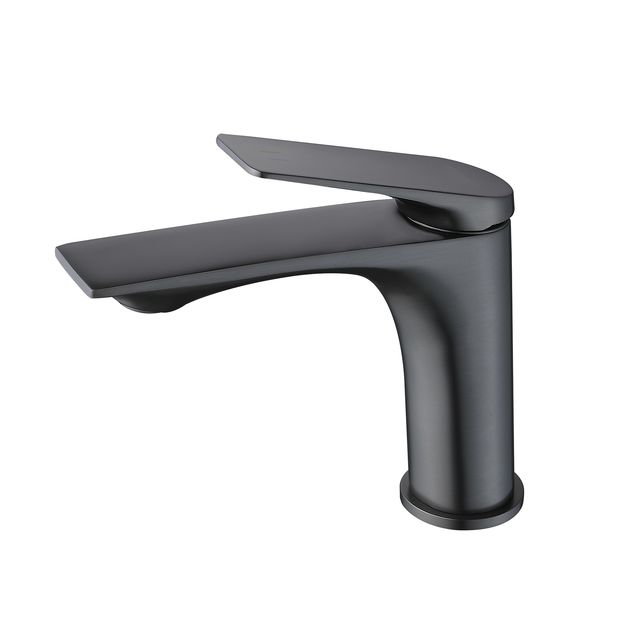 Смеситель для раковины Qtap Vlasta New Gunmetal Black PVD, фото  | SNABZHENIE.com.ua