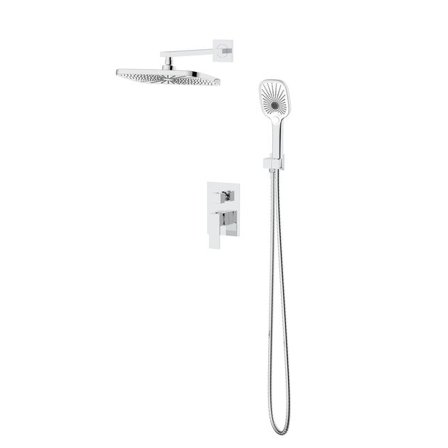 Душевая система Qtap Gemini скрытого монтажа на 2 потребителя QTGEM113CRM45696 CRM, фото  | SNABZHENIE.com.ua