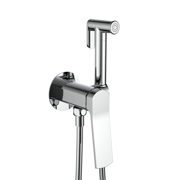 Набор для гигиенического душа Qtap Slavonice QTSLA262CRM45915, хром, фото  | SNABZHENIE.com.ua