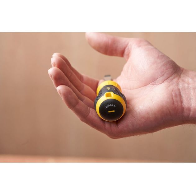 Отвертка STANLEY Cushion Grip 45 мм с расширяющимся жалом SL 6.5, фото , изображение 5 | SNABZHENIE.com.ua Отвертка STANLEY Cushion Grip 45 мм с расширяющимся жалом SL 6.5, фото , изображение 5 | SNABZHENIE.com.ua