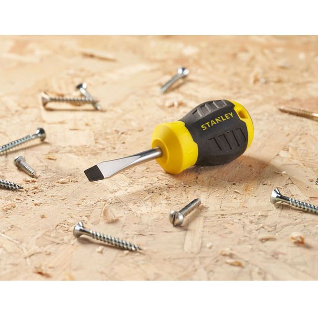 Отвертка STANLEY Cushion Grip 45 мм с расширяющимся жалом SL 6.5, фото , изображение 6 | SNABZHENIE.com.ua Отвертка STANLEY Cushion Grip 45 мм с расширяющимся жалом SL 6.5, фото , изображение 6 | SNABZHENIE.com.ua