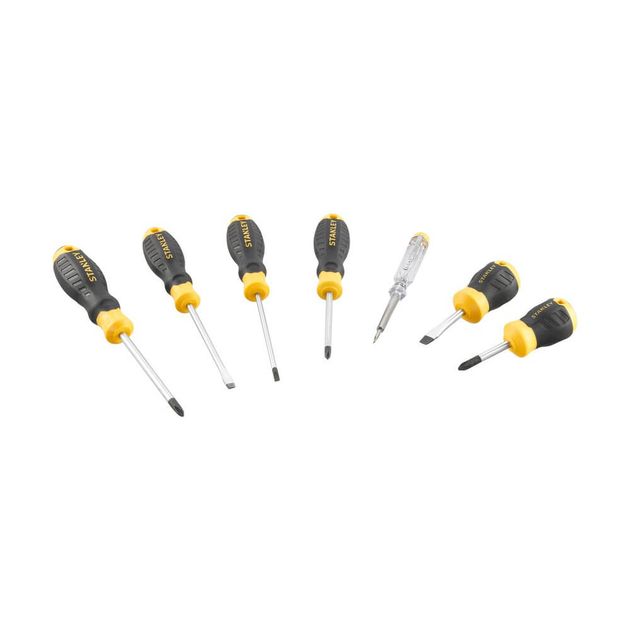Набор из семи отверток CushionGrip STANLEY STHT16166-0, фото  | SNABZHENIE.com.ua