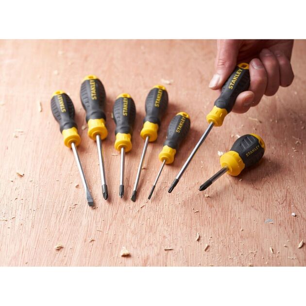 Отвертка TORX TT20 STANLEY 100 мм с ручкой Cushion Grip, фото , изображение 5 | SNABZHENIE.com.ua Отвертка TORX TT20 STANLEY 100 мм с ручкой Cushion Grip, фото , изображение 5 | SNABZHENIE.com.ua