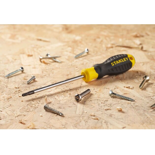 Отвертка TORX TT20 STANLEY 100 мм с ручкой Cushion Grip, фото , изображение 6 | SNABZHENIE.com.ua Отвертка TORX TT20 STANLEY 100 мм с ручкой Cushion Grip, фото , изображение 6 | SNABZHENIE.com.ua