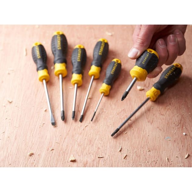 Отвертка Cushion Grip под шлиц Pz2 с длиной жала 45 мм STANLEY STHT16196-0, фото , зображення 6 | SNABZHENIE.com.ua Отвертка Cushion Grip под шлиц Pz2 с длиной жала 45 мм STANLEY STHT16196-0, фото , зображення 6 | SNABZHENIE.com.ua