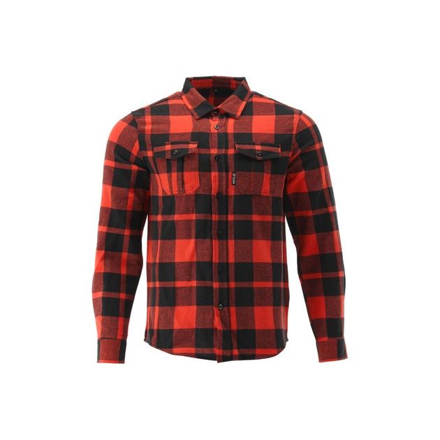 Фланелевая сорочка красно-черная, YATO, р. 3XL/84см х 65см, 100% хлопок, фото  | SNABZHENIE.com.ua