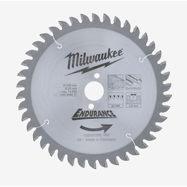 Диск пильный MILWAUKEE, Ø160/20мм, 42 зуба (замена 4932471292), фото  | SNABZHENIE.com.ua