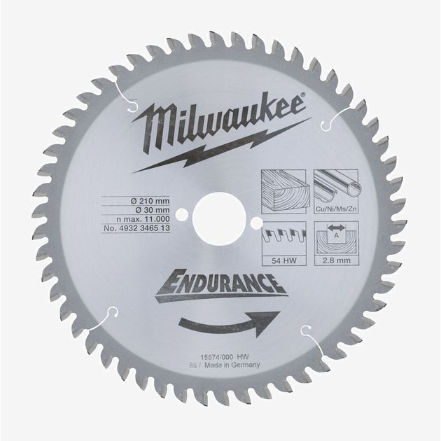 Диск пила MILWAUKEE, Ø210/30мм, 54 зуба, фото  | SNABZHENIE.com.ua