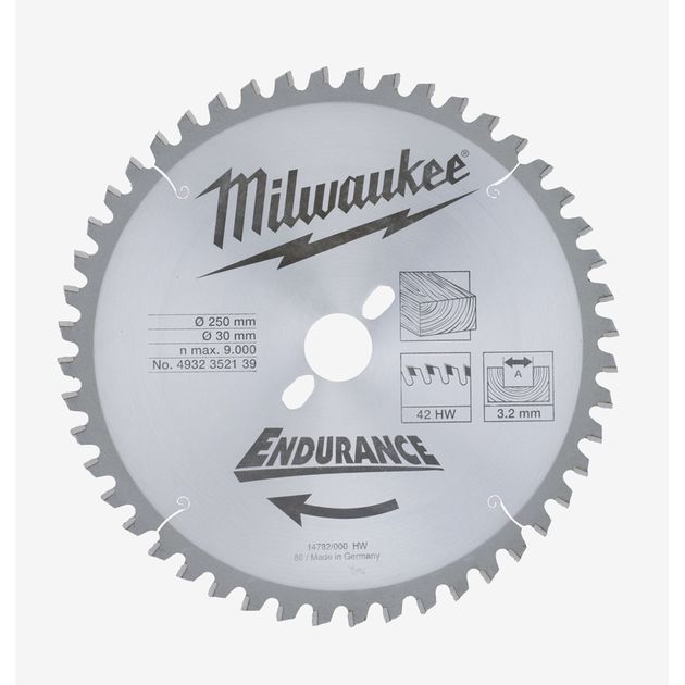 Диск пиляльный MILWAUKEE, Ø250/30мм, 48 зубьев, фото  | SNABZHENIE.com.ua
