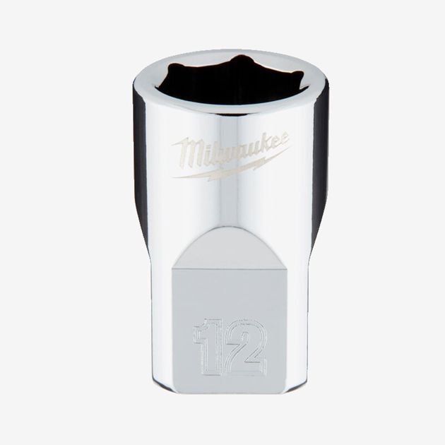 Головка метрическая хромированная 3/8'' MILWAUKEE, 12мм, фото  | SNABZHENIE.com.ua