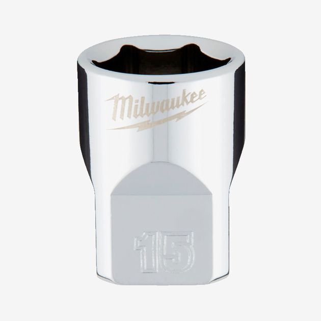 Головка метрика 3/8'' MILWAUKEE, 15мм, хромированная, фото  | SNABZHENIE.com.ua