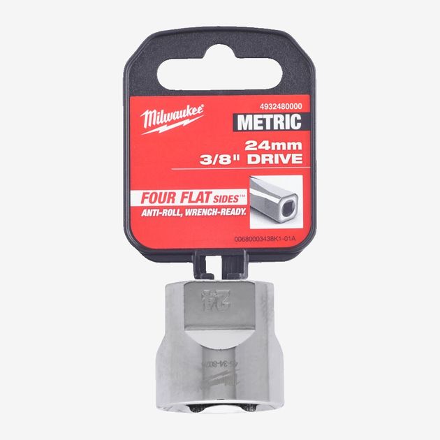 Головка хромована метрична 3/8'' MILWAUKEE, 24мм, фото , зображення 2 | SNABZHENIE.com.ua Головка хромована метрична 3/8'' MILWAUKEE, 24мм, фото , зображення 2 | SNABZHENIE.com.ua