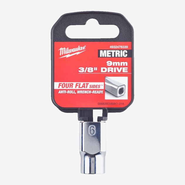 Головка хромована метрична 3/8'' MILWAUKEE, 9мм, фото , зображення 2 | SNABZHENIE.com.ua Головка хромована метрична 3/8'' MILWAUKEE, 9мм, фото , зображення 2 | SNABZHENIE.com.ua