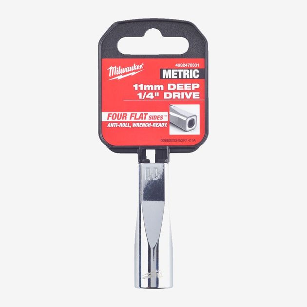 Головка хромированная метрическая 1/4'' MILWAUKEE, 11мм, фото , изображение 2 | SNABZHENIE.com.ua Головка хромированная метрическая 1/4'' MILWAUKEE, 11мм, фото , изображение 2 | SNABZHENIE.com.ua