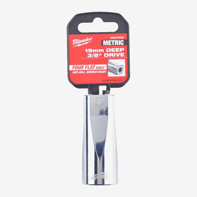 Головка хромированная метрическая удлиненная 3/8'' MILWAUKEE, 19мм, фото , изображение 2 | SNABZHENIE.com.ua Головка хромированная метрическая удлиненная 3/8'' MILWAUKEE, 19мм, фото , изображение 2 | SNABZHENIE.com.ua