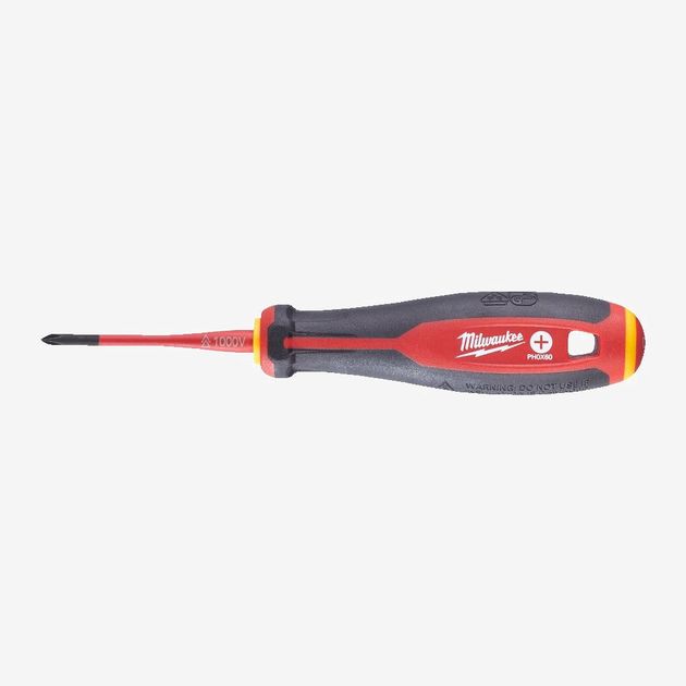 Викрутка VDE диэлектрическая MILWAUKEE PH0x60мм, фото , изображение 2 | SNABZHENIE.com.ua Викрутка VDE диэлектрическая MILWAUKEE PH0x60мм, фото , изображение 2 | SNABZHENIE.com.ua