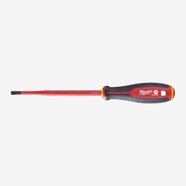 Викрутка VDE диэлектрическая MILWAUKEE SL 1,2х6,5х150мм, фото , изображение 2 | SNABZHENIE.com.ua Викрутка VDE диэлектрическая MILWAUKEE SL 1,2х6,5х150мм, фото , изображение 2 | SNABZHENIE.com.ua