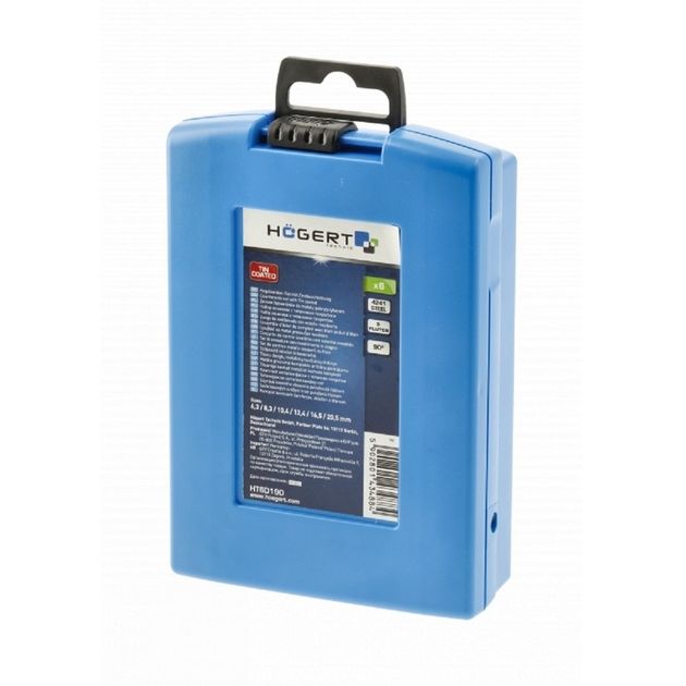 Набор зенкеров для металла с титановым покрытием HOEGERT HT6D190, фото , изображение 2 | SNABZHENIE.com.ua