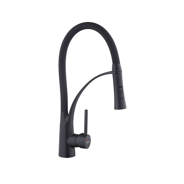 Смеситель кухонный Kroner KRP Ersel SCH03393BLK, фото  | SNABZHENIE.com.ua