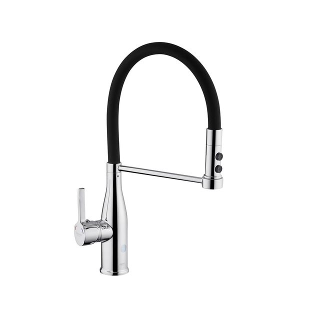 Смеситель кухонный Kroner KRP Ersel C03111BLK, фото  | SNABZHENIE.com.ua