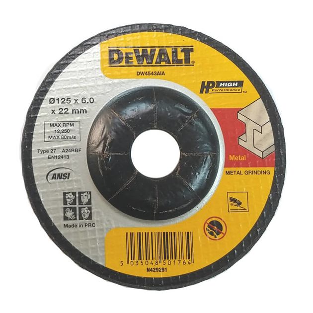 Круг шлифовальный DeWALT DW4543AIA HIGH PERFORMANCE, фото  | SNABZHENIE.com.ua