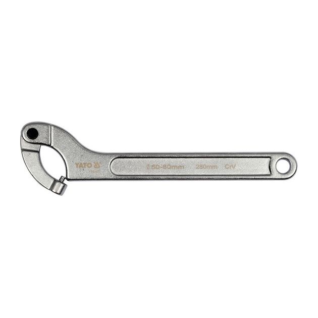 Ключ гаковий з носиком на шар YATO, M=50-80 мм, L=28мм, Хр-Ванад., фото  | SNABZHENIE.com.ua